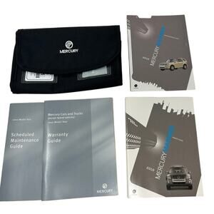 2010 Mercury Mariner Pouch Reference User Guide, Owner's Guide & More